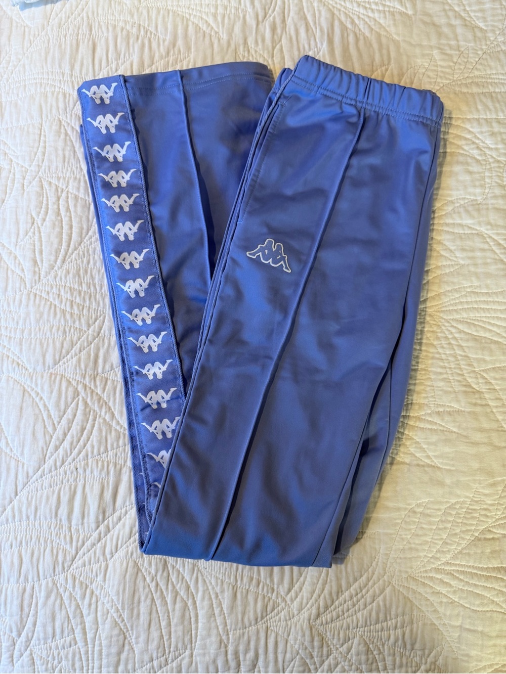 Kappa Lavender Track Joggers with White Logo Tape